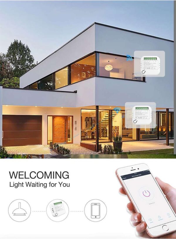 Mini Smart Wifi DIY Switch 163 Live+neutral smart switch - 图片 9