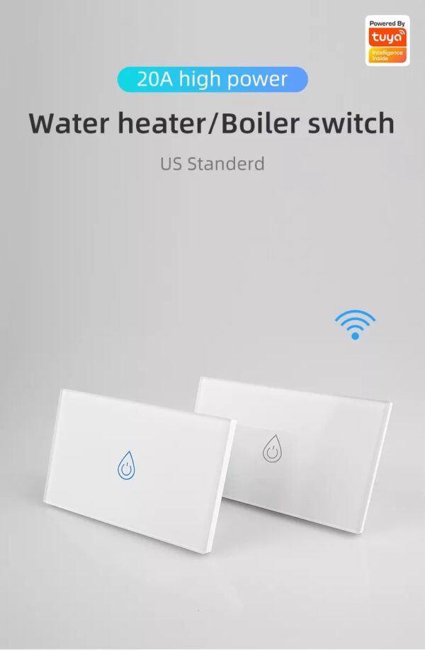 Smart Water Heater Switch 1gang Wi-Fi N+Lline US smart light switch google home - Image 6