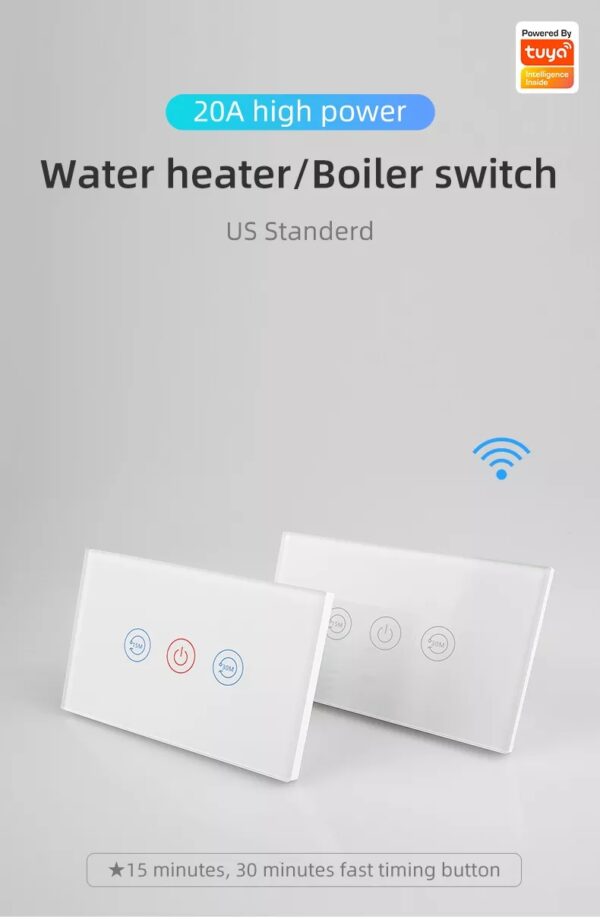 Smart Water Heater Switch 3gang Wi-Fi N+Lline US smart network switch - Image 6
