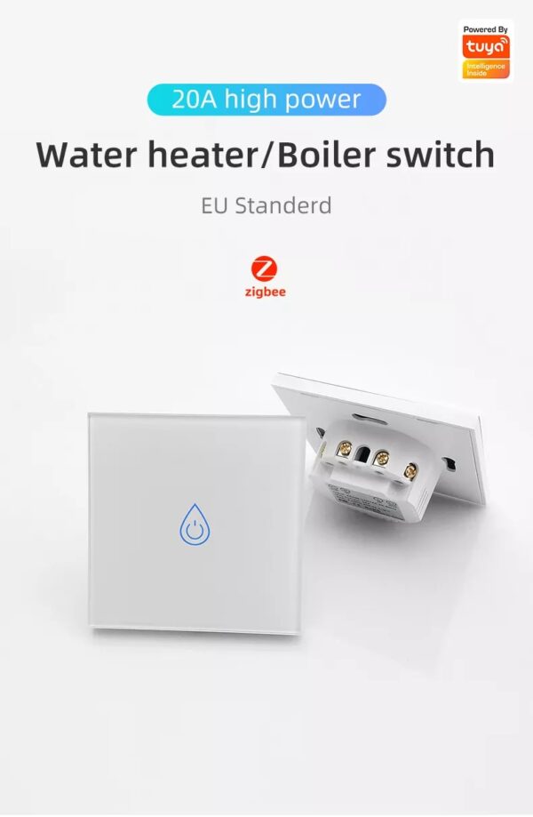 Smart 20A Switch 1gang ZigBee N+Lline EU/UK homekit smart switch - Image 6