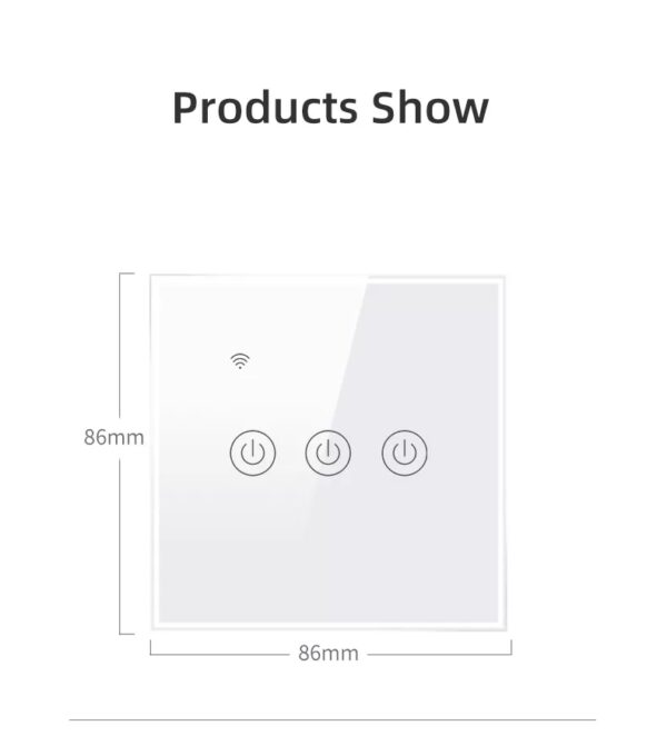 Smart Light Switch 3 gang WiFi N+Lline & L line EU/UK google home smart light switch - Image 15