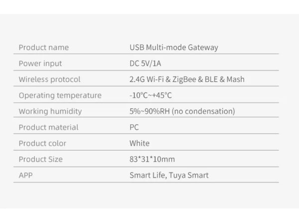 Smart ZigBee USB Multi-mode Gateway - Image 17