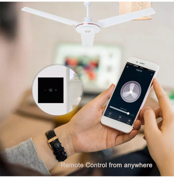 Smart Fan Switch 3gang Wi-Fi N+Lline EU/UK google smart light switch - Image 7