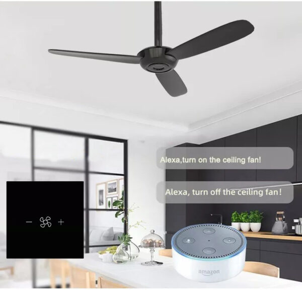 Smart Fan Switch 3gang Wi-Fi N+Lline EU/UK google smart light switch - Image 8