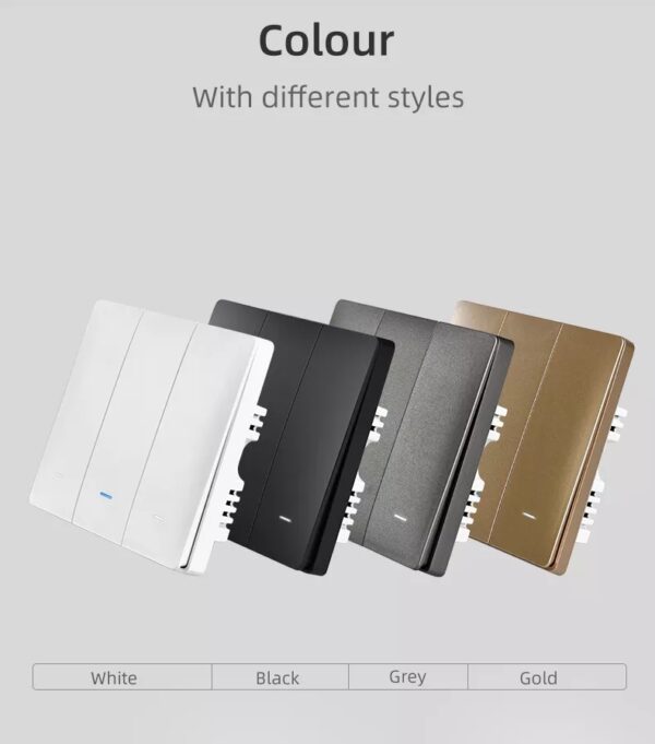 Smart Scene Switch 3gang Wi-Fi N+Lline EU smart switch alexa - Image 7