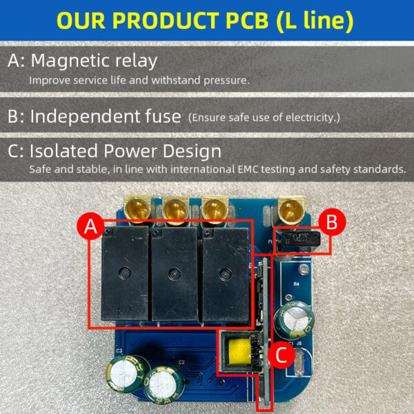 Smart Light Switch 2 gang No neutral ZigBee Single L line EU/UK google smart light switch - Image 3