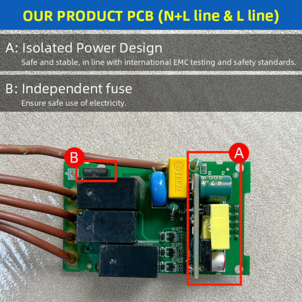 Smart Light Switch 3gang No neutral ZigBee N+L line & L line US smart switch alexa - Image 20