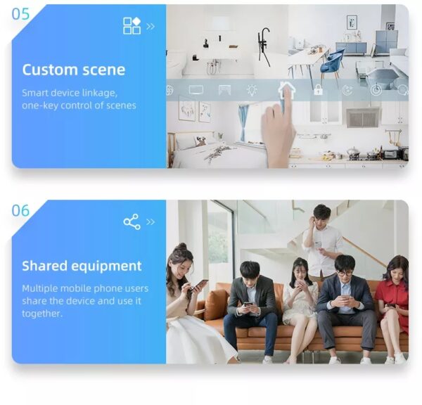 Smart Curtain Switch 3gang ZigBee N+Lline EU/UK smart light switch google home - Image 10