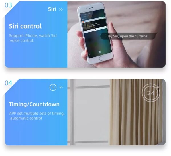 Smart Curtain Switch 3gang Wi-Fi N+Lline UK homekit smart switch - Image 10