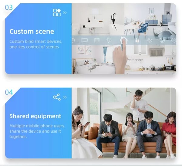 Smart Scene Switch 3gang Wi-Fi N+Lline EU smart switch alexa - Image 10