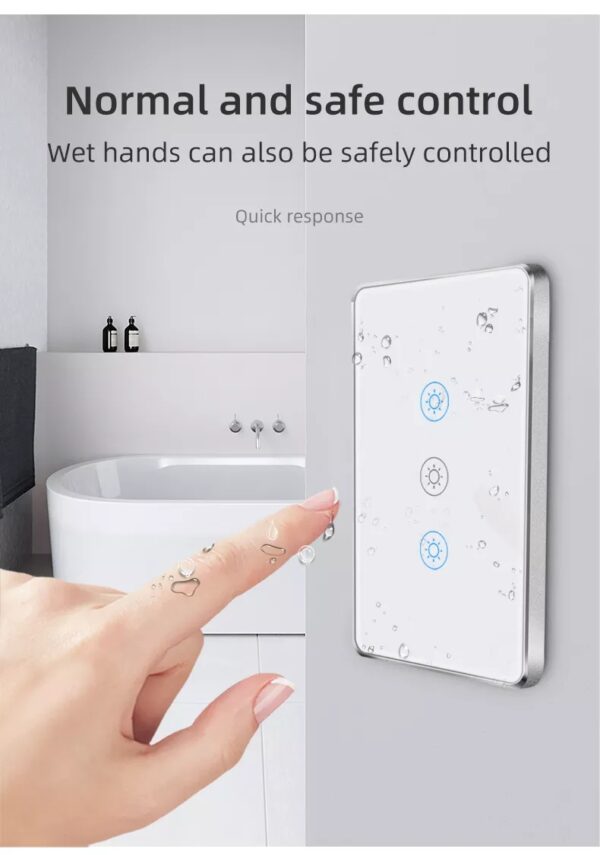 Smart Light Switch 1gang No neutral ZigBee Single L line US smart network switch - Image 12