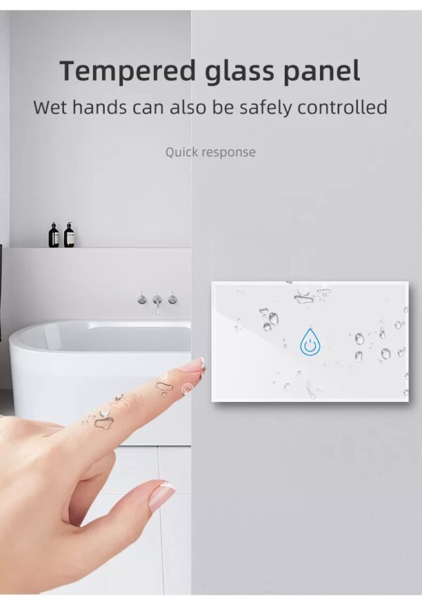 Smart Water Heater Switch 1gang Wi-Fi N+Lline US smart light switch google home - Image 12