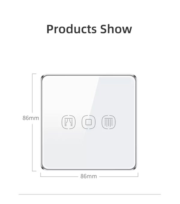Smart Curtain Switch 3gang ZigBee N+Lline EU/UK smart light switch google home - Image 14