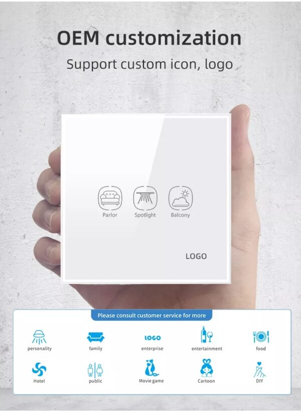 Smart Light Switch 3 gang WiFi N+Lline & L line EU/UK google home smart light switch - Image 14