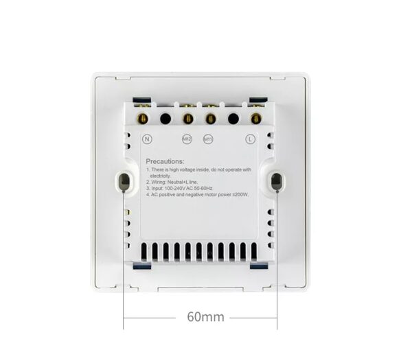 Smart Curtain Switch 3gang Wi-Fi N+Lline UK homekit smart switch - Image 14