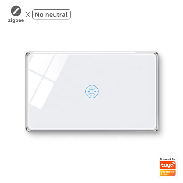 Smart Light Switch 1gang No neutral ZigBee Single L line US smart network switch