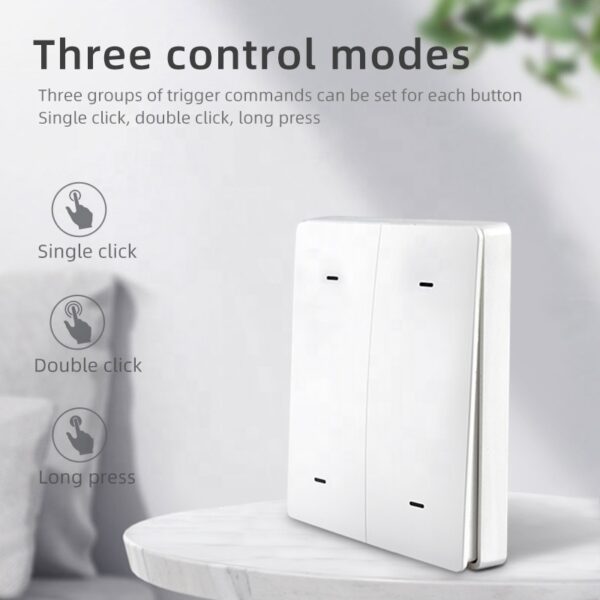 Wireless Scene Switch 4gang ZigBee Battery Switch 4 gang smart switch - Image 2