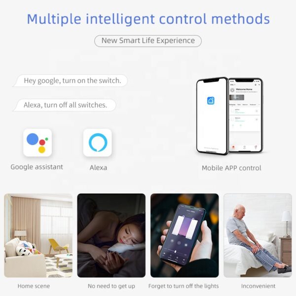 Smart Curtain Switch 3gang Wi-Fi N+Lline EU/UK smart light switch google home - Image 5