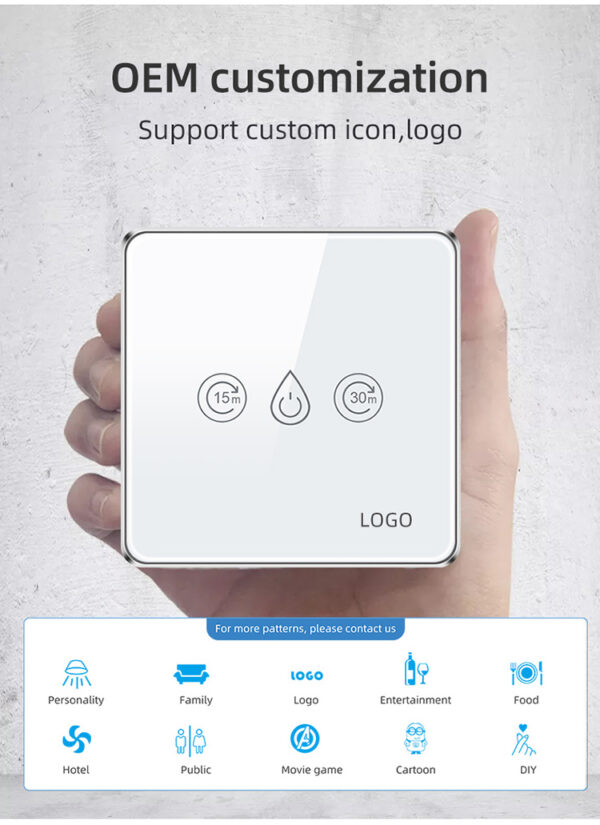 30A/4400W Smart  Switch 1gang Wi-Fi N+Lline EU/UK smart network switch - Image 19
