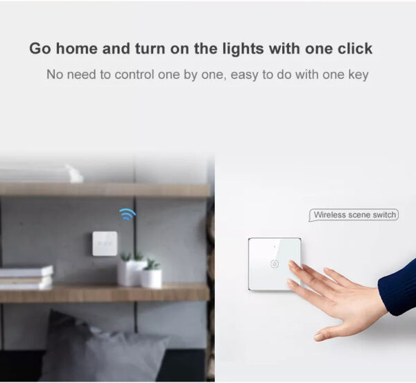 Wireless Scene Switch 1gang ZigBee Battery Switch smart network switch - Image 9