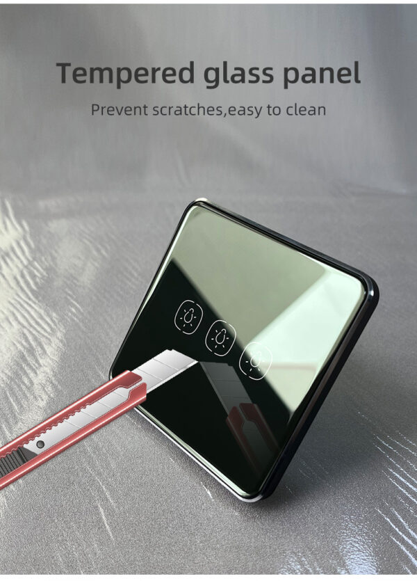 Smart Light Switch 2 gang ZigBee N+L line EU/UK smart light switch google home - Image 12
