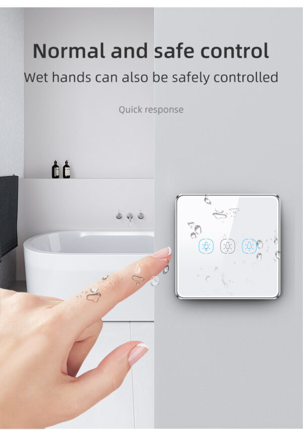 Smart Light Switch 2gang ZigBee N+Lline EU/UK google home smart light switch - Image 24