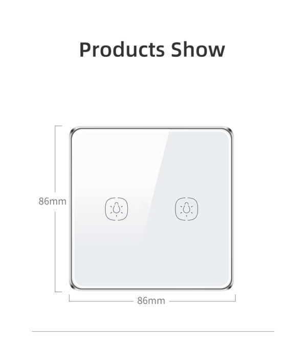 Smart Light Switch 2gang ZigBee N+Lline EU/UK google home smart light switch - Image 27