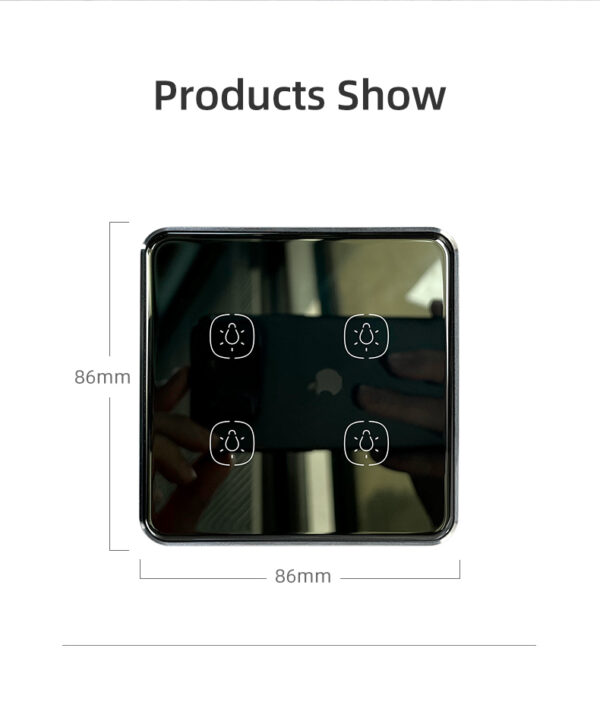 Smart Light Switch 4 gang ZigBee N+L line EU/UK 4 gang smart switch - Image 14