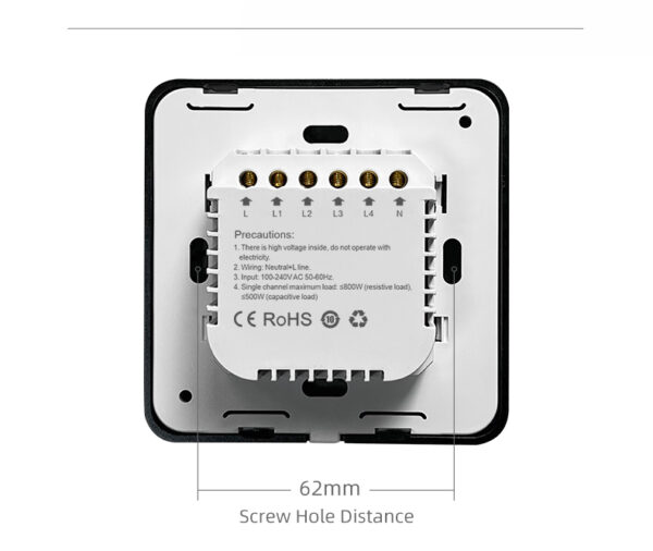 Smart Light Switch 4 gang ZigBee N+L line EU/UK 4 gang smart switch - Image 16