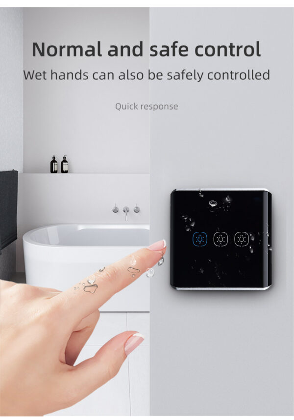 Smart Light Switch 1gang ZigBee N+Lline EU/UK alexa smart light switch - Image 26
