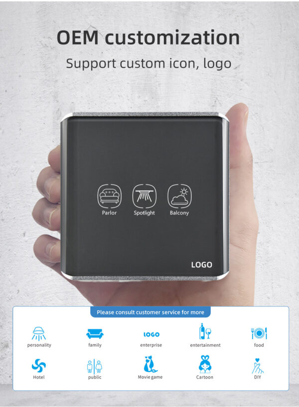 Smart Light Switch 1gang ZigBee N+Lline EU/UK alexa smart light switch - Image 14