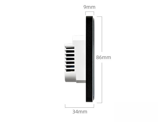 Smart Light Switch 2 gang No neutral ZigBee Single L line EU/UK alexa smart light switch - Image 15