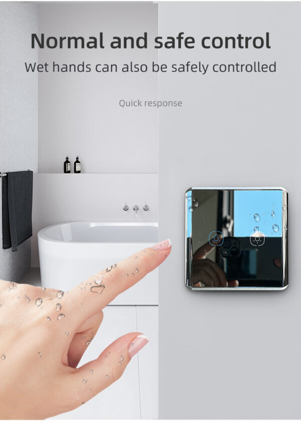 Smart Light Switch 2 gang No neutral ZigBee Single L line EU/UK google smart light switch - Image 12
