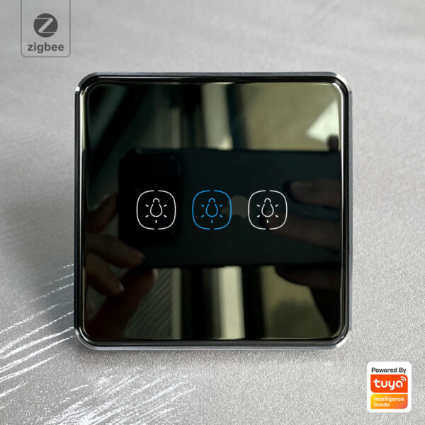 Smart Light Switch 3 gang ZigBee N+L line EU/UK smart light switch google home