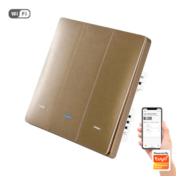 Smart Scene Switch 3gang Wi-Fi N+Lline EU smart switch alexa