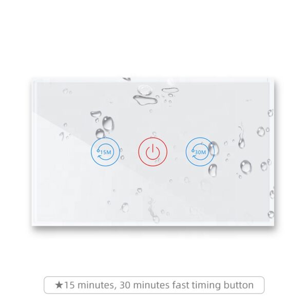 Smart Water Heater Switch 3gang Wi-Fi N+Lline US smart network switch - Image 3