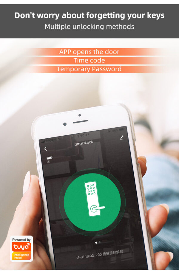 Smart Wi-Fi Wooden door lock - Image 9
