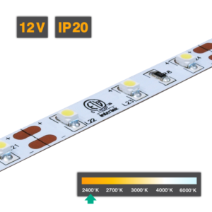Flexible LED Strip Light | Series 1 | 4.8W/m 60 LED/m 12V 2400ºK IP20 5M