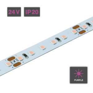 Flexible LED Strip Light | Series 5 | 14.4W/m 120 LED/m 24V Purple IP20 5M