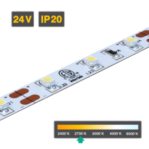 Flexible LED Strip Light | Series 1 | 4.8W/m 60 LED/m 24V 2700ºK IP20 5M